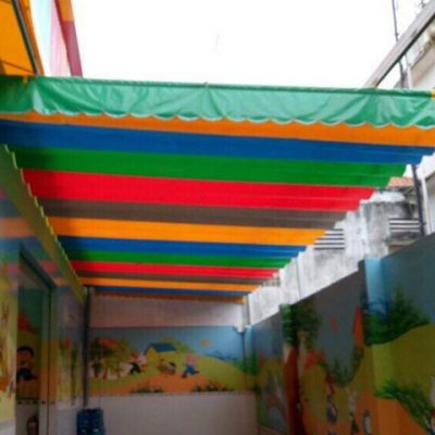 bạt mái xếp di động